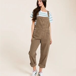 We the free ziggy 100% cotton overalls, size large